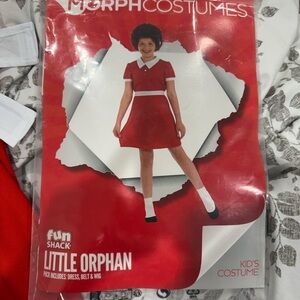 Little Orphan Red Dress Kids Costume